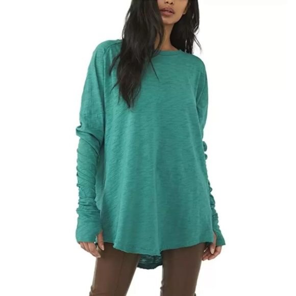 Free People Tops - NWT We The Free by Free People Arden Cotton T-Shirt in Everglade sz S